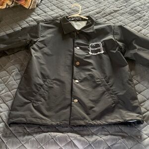 Secrets Men's Black Windbreaker Jacket